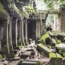 Ruinas de templo antiguo de Angkor Wat - Camboya 